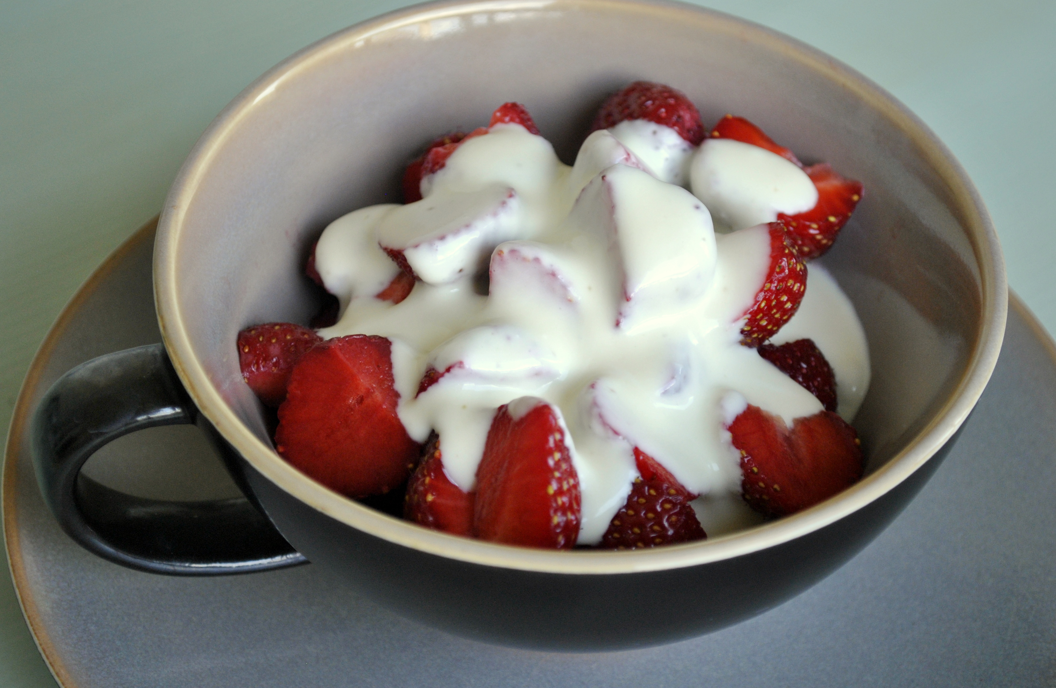 Strawberries and Crème Fraiche