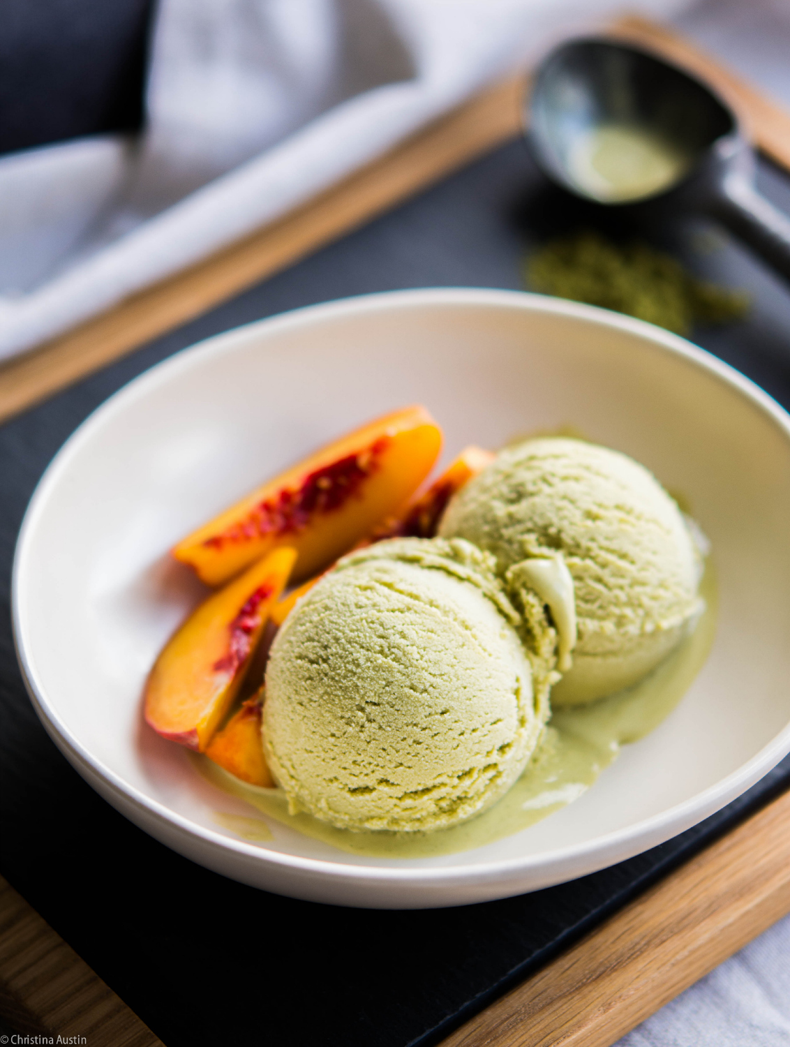 Matcha Green Tea Ice Cream - Strawberries For Supper